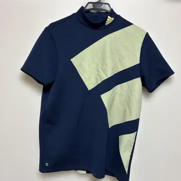 adidas 모크넥 반팔 셔츠 네이비 M