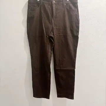 치코스 슬림 팬츠 무지 슬림 레그 XL 브라운 코튼 혼방 데일리 활용