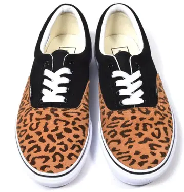 미사용 VANS 반스 ERA 에라 레오파드 가죽 스니커즈 26