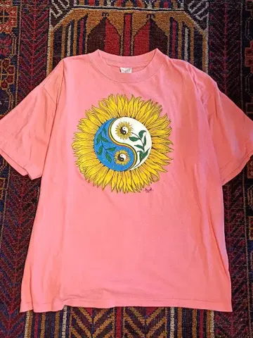 90s vintage 음양 티셔츠