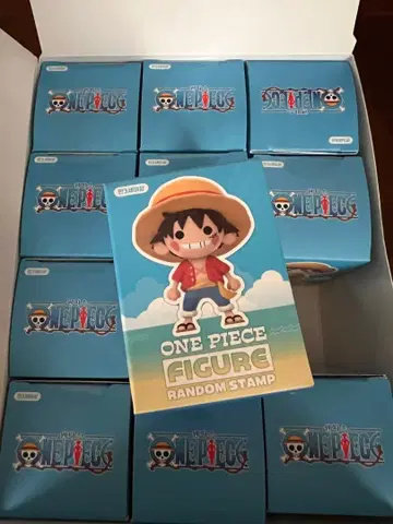 일본 미발매 한국 라이선스 상품 ONE PIECE 피규어 스탬프 3개