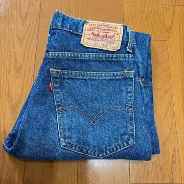 Levi's 616-0217 W29 빨간색 탭 데님 팬츠 크롭 기장