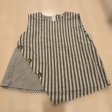 ZARA trf collection 스트라이프 슬리브리스 상의