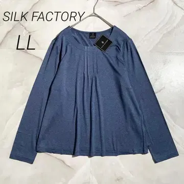 A19707 실크팩토리 실크레이온 핀턱 풀오버 네이비 LL
