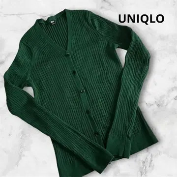 UNIQLO 리브 가디건 여성용 M 그린