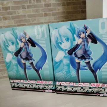 새상품급 2세트 VOCALOID 하츠네 미쿠 프리미엄 피규어