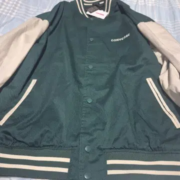 CONVERSE 바시티 자켓 그린