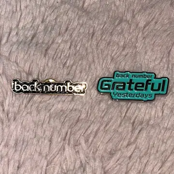 back number 로고 핀즈 핀 배지