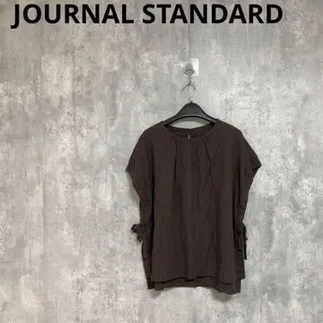 JOURNAL STANDARD 레이온 린넨 블라우스 풀오버 티셔츠