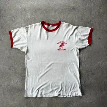 60s 챔피온 링거t셔츠 USA제 잉크 프린트 XL 상당