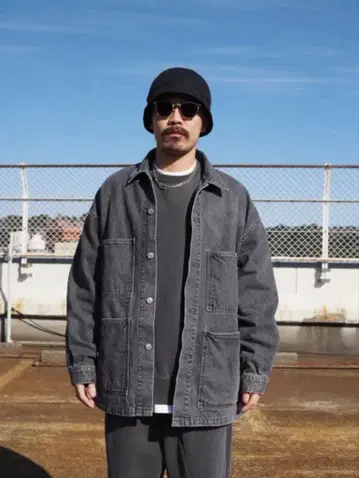 COOTIE DENIM COVERALL 데님 커버올 자켓 XL