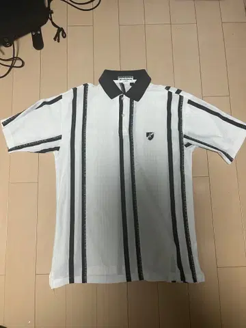 Munsingwear 피케 셔츠 반팔 화이트 블랙