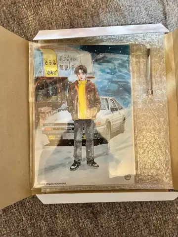 시게노 슈이치 원화전 이니셜 D 아크릴 플레이트 후지와라 타쿠미