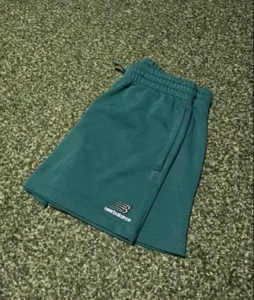 뉴발란스 하프 팬츠 숏팬츠 그린 M