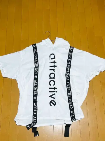 SHOCK NINE 반팔 후드티 6L 화이트
