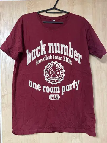 back number 원룸 파티볼.4 LIVET 셔츠