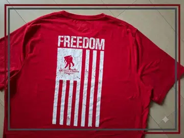[ 극레어 ] 언더아머 WWP FREEDOM 티셔츠 빨간색 XL