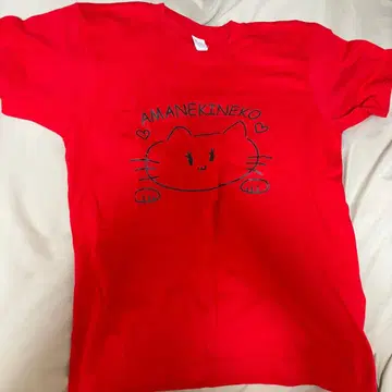 아소바냐손손 FRUITSZIPPER 츠키아시 아마네 고양이 T셔츠