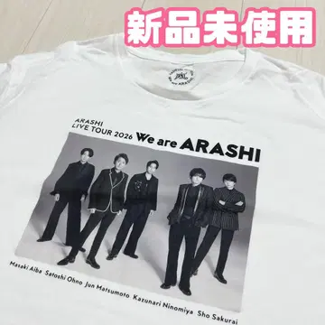 [미사용 새상품] 아라시 라스트 라이브 We are ARASHI 티셔츠