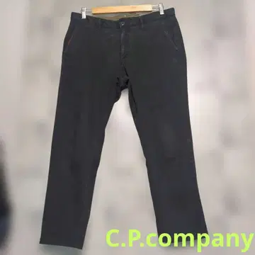 C.P. Company 치노 팬츠 블랙 슬랙스 팬츠 48