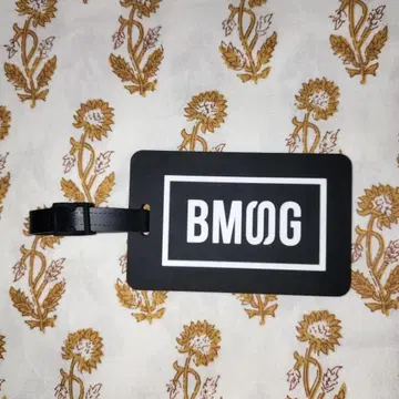 미사용 새상품 BMSG 러기지 택 네임 택 로고 BLACK 블랙