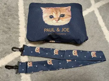 PAUL & JOE 네이비 보스턴 백 고양이