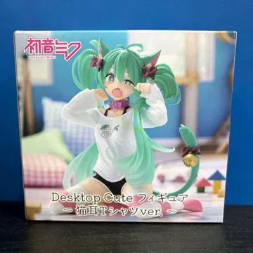 DesktopCute 피규어 고양이 귀 T셔츠 하츠네 미쿠 보컬로이드