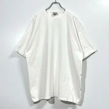 레어 90s 빈티지 무지 티셔츠 PLUMA USA제 와이드 화이트 XL