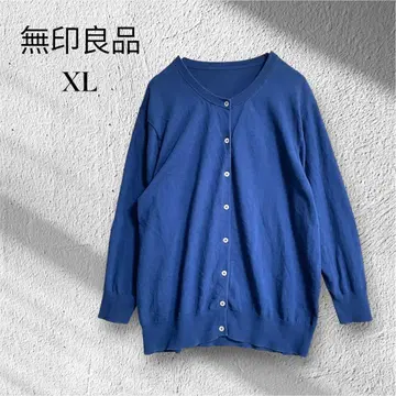 [무인양품] [XL] 7부 소매 코튼 100 크루넥 비즈니스 겉옷