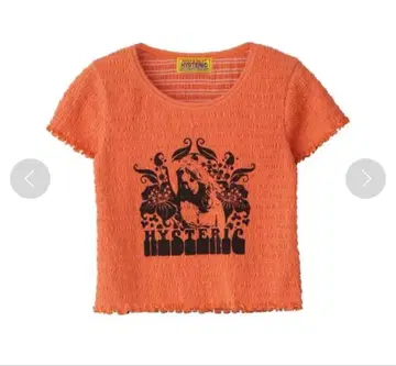 HYSTERIC GLAMOUR 반팔 티셔츠 오렌지 프리 사이즈