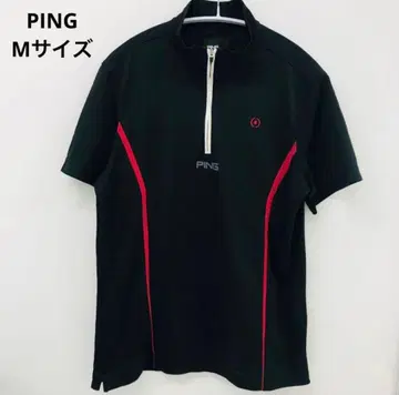 PING 골프웨어 반팔 지퍼 셔츠 노98