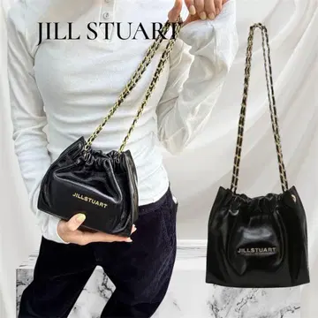 [ JILL STUART ] 가죽 복조리 숄더백 블랙