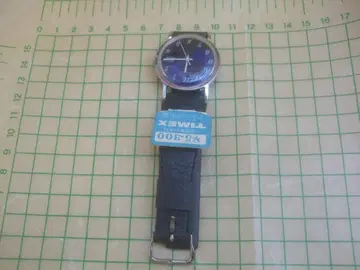 쇼와 레트로 TIMEX 수동 와인딩 시계 블루 다이얼