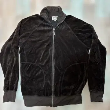 Juicy Couture 벨로아 저지 집업 브라운 M