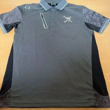 OAKLEY 피케 셔츠 그레이 카모플라주 패턴