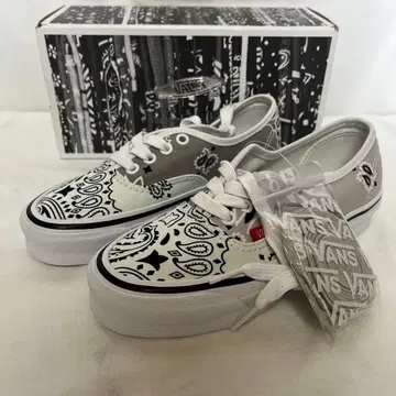 22cm 새상품 BEDWIN x VANS 페이즐리 무늬 오센틱 그레이