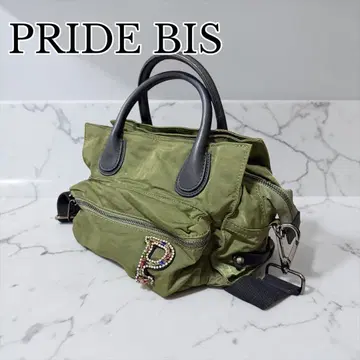 미사용 PRIDE BIS 2way 숄더백 올리브 핸드백