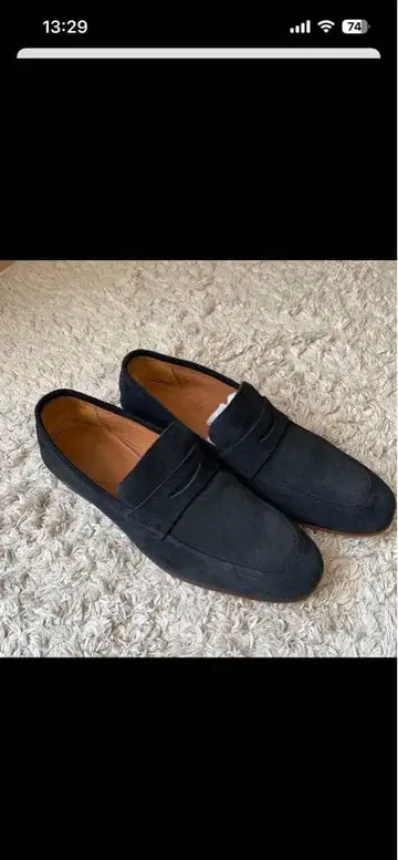 Clarks 스웨이드 로퍼 네이비