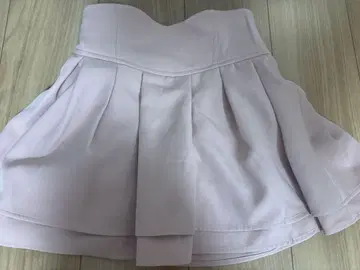 미셸 마카롱 슬림 레그 리본 스커트 핑크 S 사이즈
