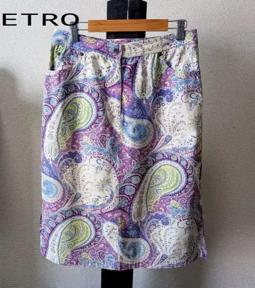 ETRO 페이즐리 무늬 타이트 스커트