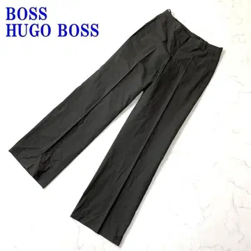 보스 휴고보스 슬랙스 팬츠 브라운 면100% US2 C2775