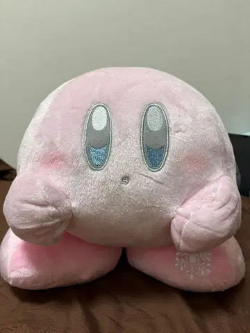 별의 커비 봉제 인형 눈꽃 발바닥 자수