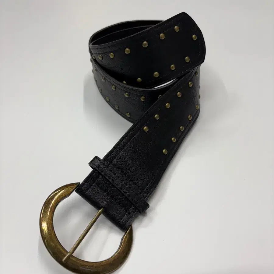 Unused) 9999archive Flower Stud Belt Black | Bunjang Global
