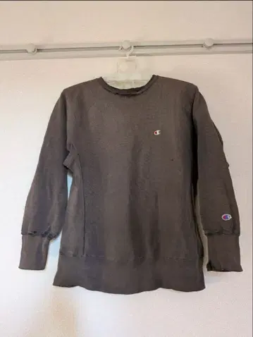 90s Champion 리버스 위브 블랙 페이드