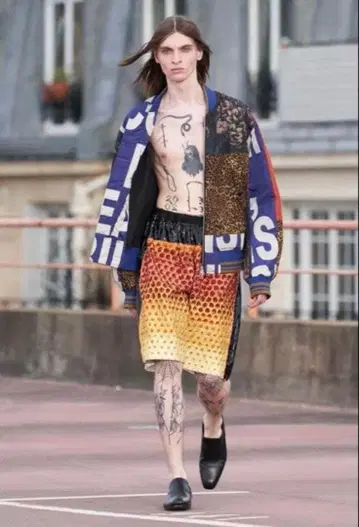 DRIES VAN NOTEN 2023SS 올 패턴 블루종 자켓