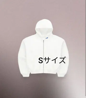 SKYLRK REVERSE ZIP HOODIE 후드티 화이트 Size S