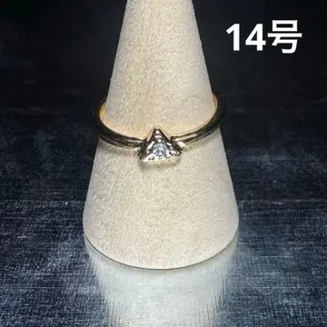 빈티지 패션 반지 골드 14호 솔리테어 반지 고급 액세서리