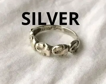 빈티지 코끼리 모티브 실버 반지 SILVER 하프 이터니티