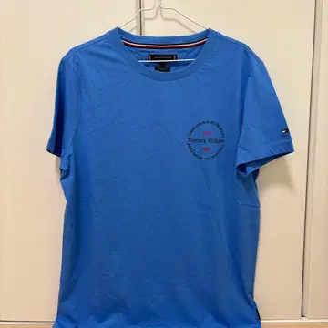 타미힐피거 NYC 로고 티셔츠 블루