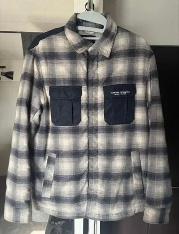 ARMANI EXCHANGE 체크 무늬 자켓